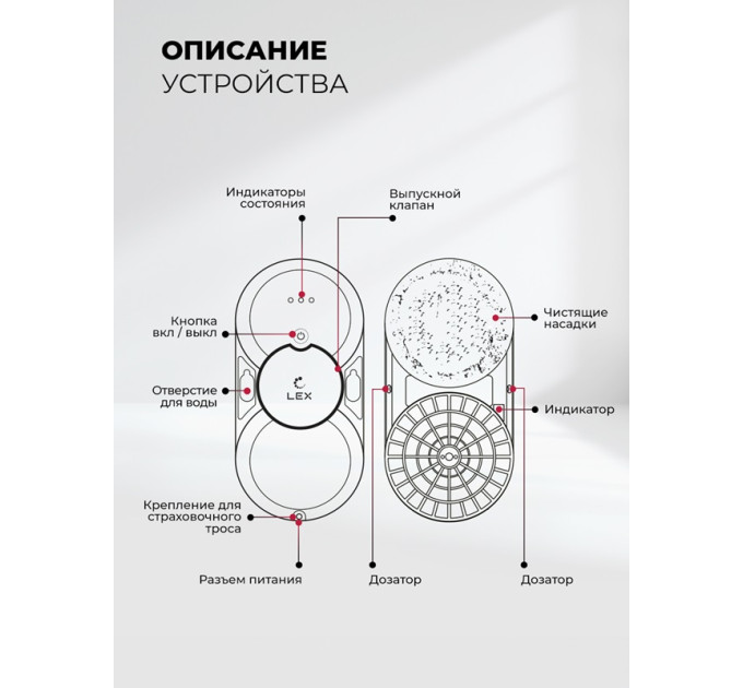 Робот — мойщик окон LEX LXVCW7090