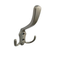 Крючок мебельный 585 трёхрожковый матовый никель